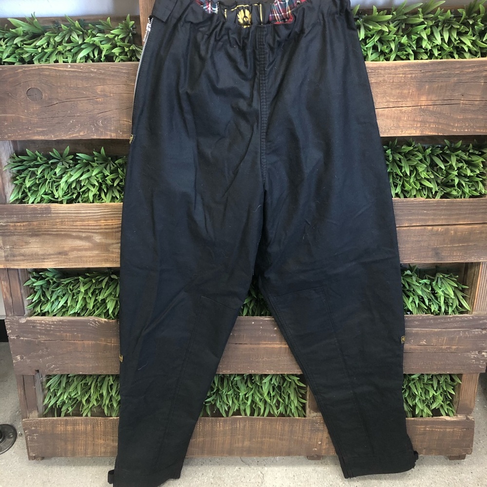 Belstaff Original Black Wax Cotton Riding Pants